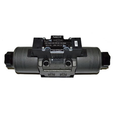 Nachi Hydraulic Valve, Dual Solenoid, D05, AC115V, Spring Center w/ Light SS-G03-C5-FR-E115-E22